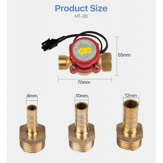 CloudRay CO2 Laser Water Flow Switch Sensor Air Otomatis with Adaptor